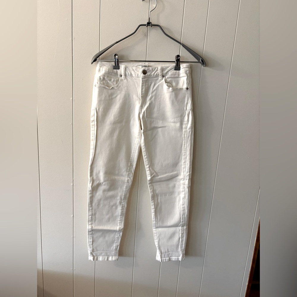 Forever 21 White Skinny Jeans Womens Teens size 29 coastal preppy Y2K